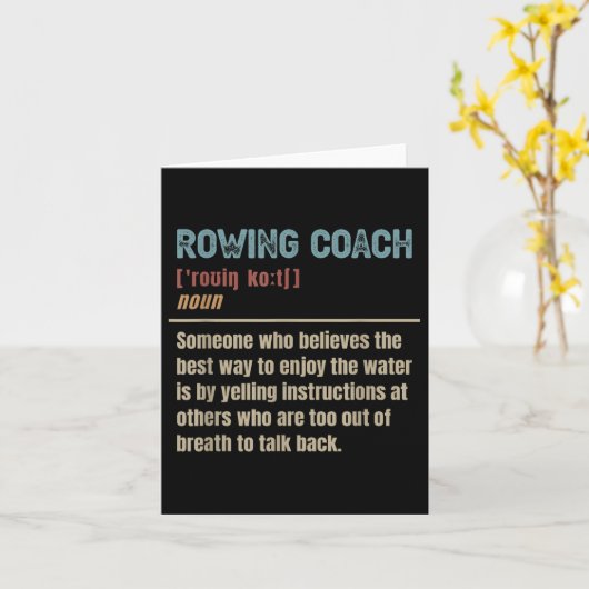 Rowing Coach Definition  カード (黄色い花)