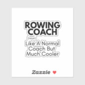 Rowing Coach Funny Definition: Rowing Coach Gift シール (シート)