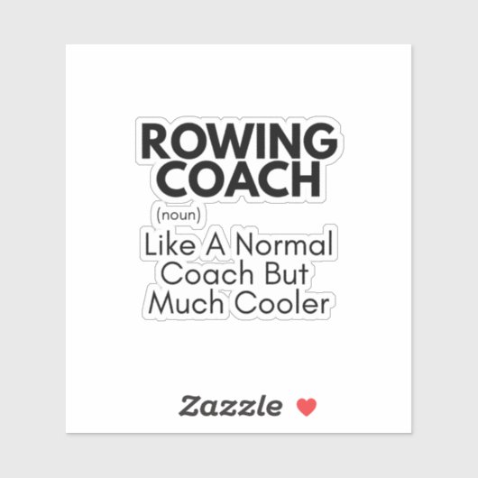 Rowing Coach Funny Definition: Rowing Coach Gift シール (シート)