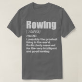 Rowing coach girl player gift tシャツ (デザイン正面)