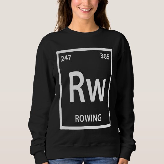 Rowing Element   Chemistry Periodic Table スウェットシャツ (正面)