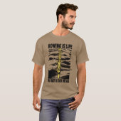 Rowing life for rowers kayak canoe water sports re tシャツ (正面フル)