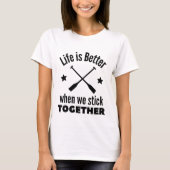 Rowing: Life is better when we stick together. Tシャツ (正面)