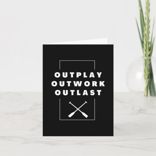 Rowing: Outwork. Outplay. Outlast. カード (正面)