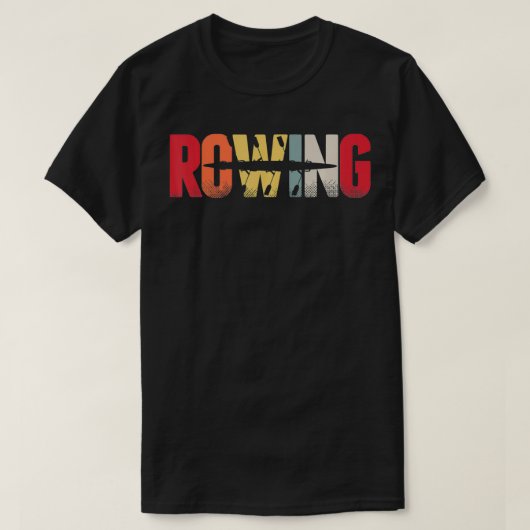 Rowing Retro Rower Rowing Boat Sport Gift Tシャツ (デザイン正面)