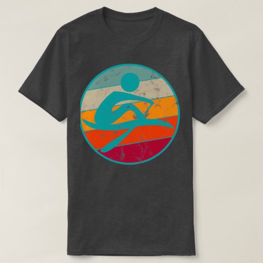 Rowing Row Retro 2 Tシャツ (デザイン正面)