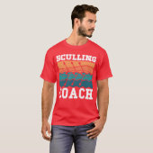 Rowing sculling coach rower rowing sports row retr tシャツ (正面フル)