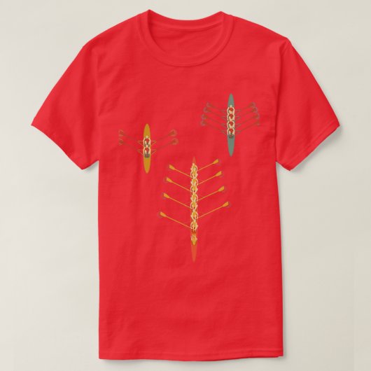 Rowing Vintage Eighth Retro Foursome Two Rowers Tシャツ (デザイン正面)