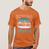 Rowing Whisperer Crew Row Rower Sports retro retro Tシャツ (正面)
