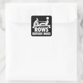 Rows Before Hoes – ローイングマおもしろいシントレーニング スクエアシール (バッグ)