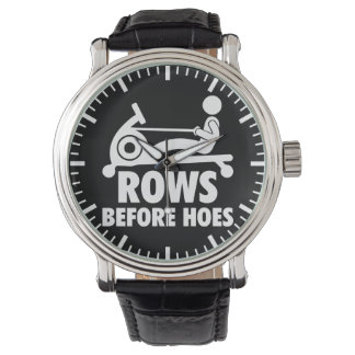 Rows Before Hoes – ローイングマおもしろいシントレーニング 腕時計
