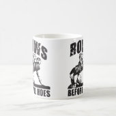 Rows Before Hoes - Dumbellおもしろい Rowトレーニング コーヒーマグカップ (中央)