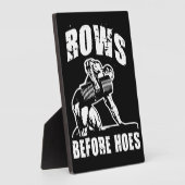 Rows Before Hoes - Dumbellおもしろい Rowトレーニング フォトプラーク (側面)