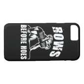 Rows Before Hoes - Dumbellおもしろい Rowトレーニング Case-Mate iPhoneケース (裏面(横))