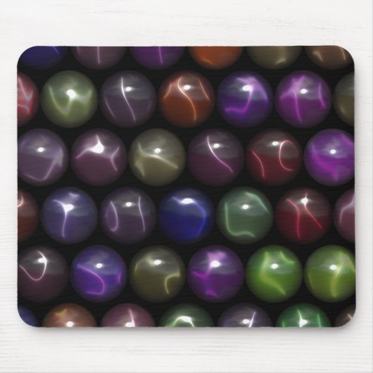 Rows Of Catseye Marbles マウスパッド (正面)