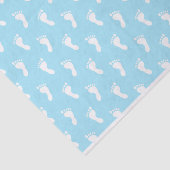 ROWS OF PASTEL BLUEベビー足 薄葉紙 (詳細)