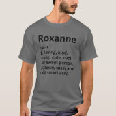 ROXANNE定義パーソナライズされたおもしろい誕生日GIF Tシャツ (正面)