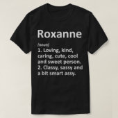 ROXANNE Definition Personalized Funny Birthday Gif Tシャツ (デザイン正面)