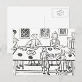 Roxburghe balladsから自宅で食事 ポストカード (正面/裏面)