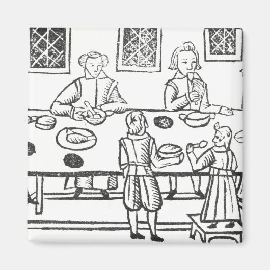 Roxburghe balladsから自宅で食事 マグネット (正面)