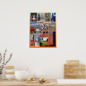 Roxbury, MA photo collage ポスター (キッチン)