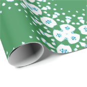 Roxy Jaguar Links in Green and Aqua ラッピングペーパー (ロールコーナー)