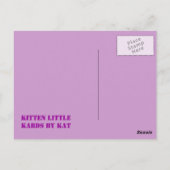 Roxy with猫ちゃん葉書 ポストカード (裏面)