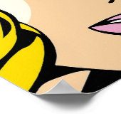 Roy Lichtenstのベクトル化ポップ・アートのされた再加工されたアート ポスター (角)