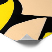 Roy Lichtenstのベクトル化ポップ・アートのされた再加工されたアート ポスター (角)