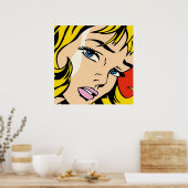 Roy Lichtenstのベクトル化ポップ・アートのされた再加工されたアート ポスター (キッチン)