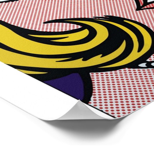 Roy Lichtensteinベクトル化と再編集メロディ ポスター (角)