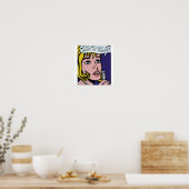 Roy Lichtensteinベクトル化と再編集メロディ ポスター (キッチン)