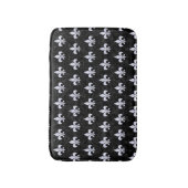 ROYAL1黒い大理石及び白い大理石(R) バスマット (正面縦)