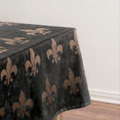 ROYAL1黒い大理石及び青銅の金属(R) テーブルクロス (インサイチュ)