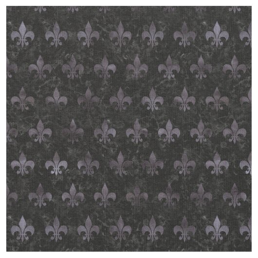 ROYAL1黒い大理石及び黒い水彩画(R) ファブリック (クローズアップ)