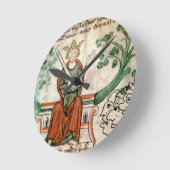 royal 20 A11リチャード一世(1157-99年)氏(ライオンHea ラウンド壁時計 (傾斜)