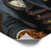 Royal Airedale Terrier Portrait ポスター (角)