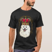 Royal American Eskimo Spitz King Queen Princess Do Tシャツ (正面)