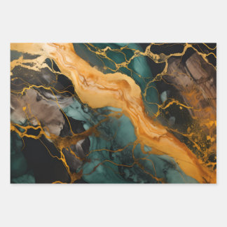 Royal Amethyst Swirl ラッピングペーパーシート