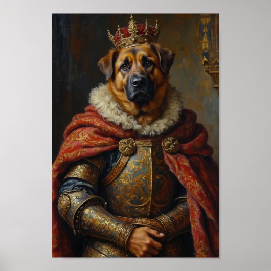 Royal Anatolian Shepherd Portrait ポスター (正面)