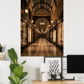 Royal Arcade Vintage Interior Hall ポスター (ホームオフィス)