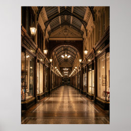 Royal Arcade Vintage Interior Hall ポスター