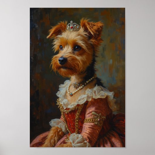 Royal Australian Terrier Portrait ポスター (正面)