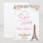 Royal Baby Shower in the Dream Castle 招待状 (正面/裏面)