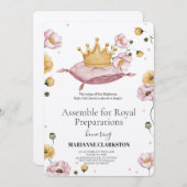 Royal Baby Shower in the Dream Castle 招待状 (正面/裏面)