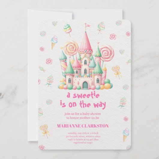 Royal Baby Shower in the Dream Castle 招待状 (正面)