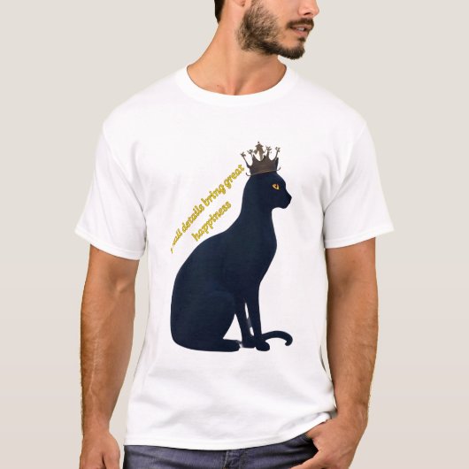Royal black cat tシャツ (正面)