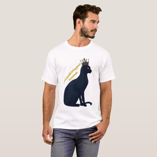 Royal black cat tシャツ (正面フル)