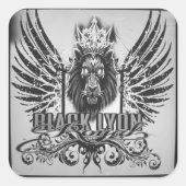 Royal black Lyon  スクエアシール (正面)