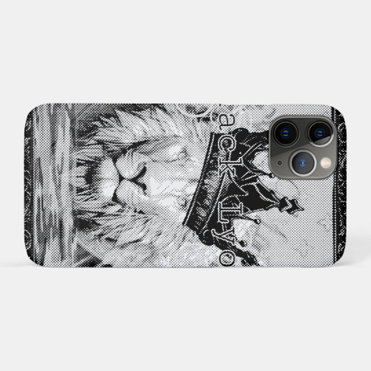 Royal black Lyon  Case-Mate iPhoneケース (裏面(横))